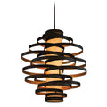 Corbett Lighting Vertigo 6 Light 45" Wide Chandelier with Fabric Shade