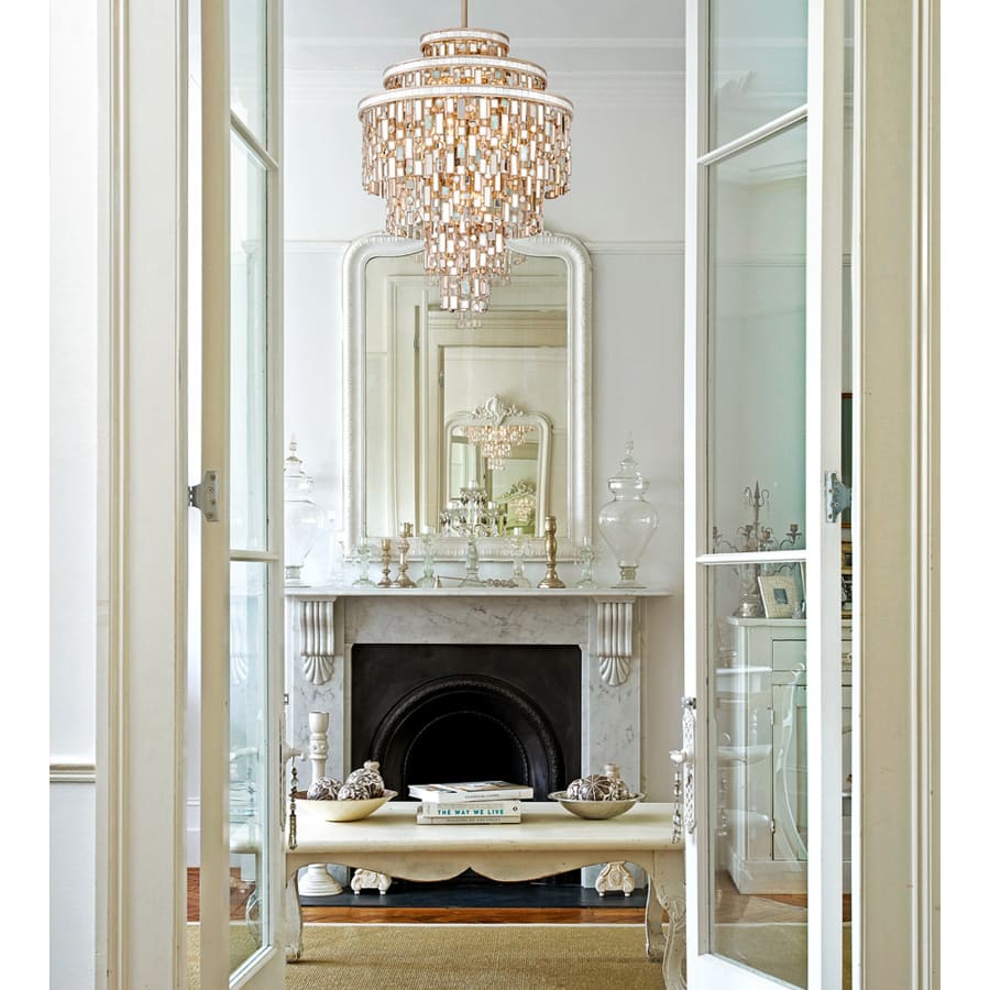 Corbett Lighting Dolcetti 7 Light 18" Wide Chandelier with Glass Shade