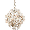 Corbett Lighting Lily 4 Light 19" Wide Pendant with Porcelain Flowers