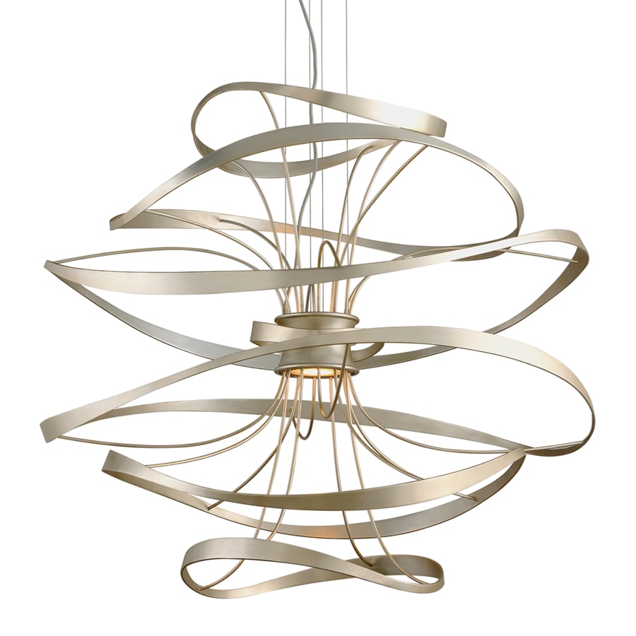 Corbett Lighting Calligraphy 2 Light 42" LED Pendant with Hand-Crafted Iron