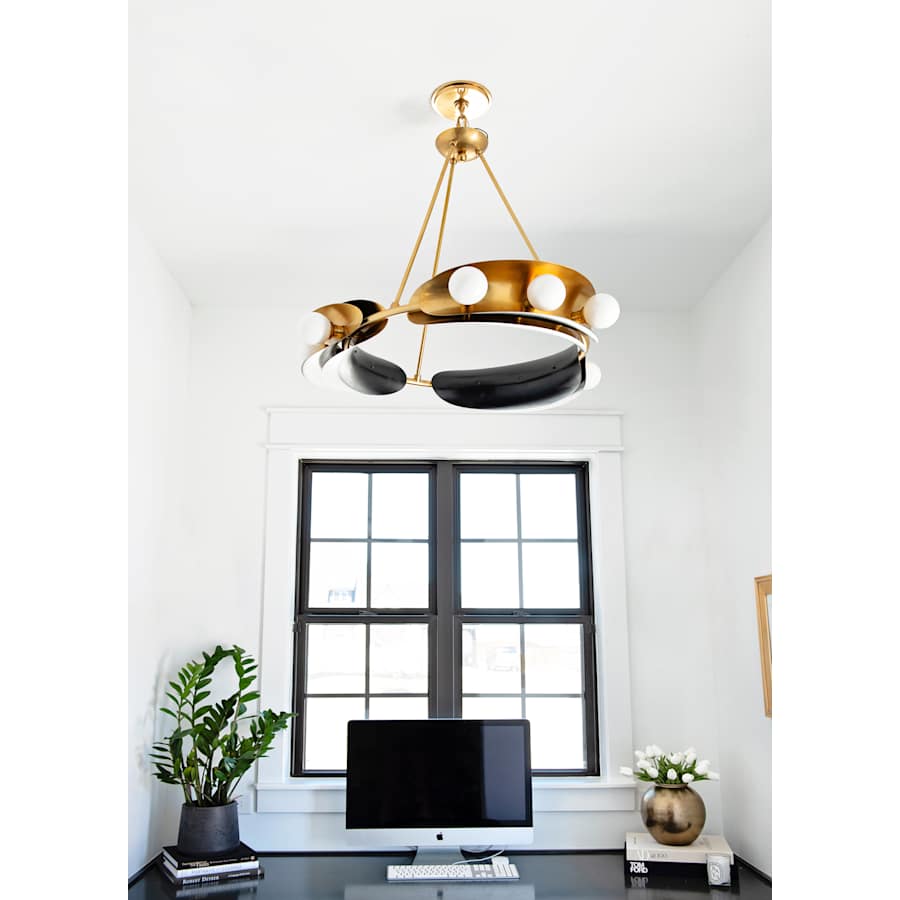 Corbett Lighting Hopper 9 Light 32" Wide Ring Chandelier