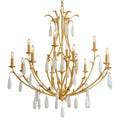 Corbett Lighting Prosecco 12 Light 46" Wide Crystal Chandelier
