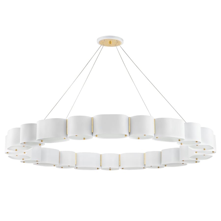 Corbett Lighting Opal 22 Light 50" Wide Ring Chandelier