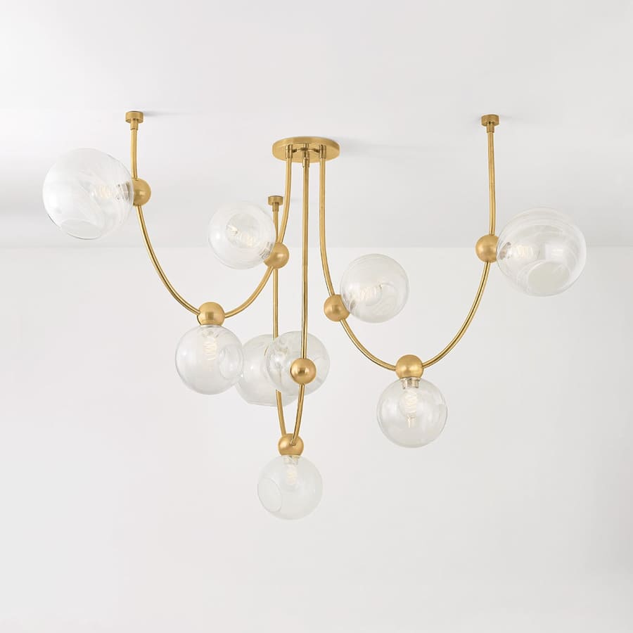 Corbett Lighting Astraia 9 Light 67" Wide Multi Light Pendant