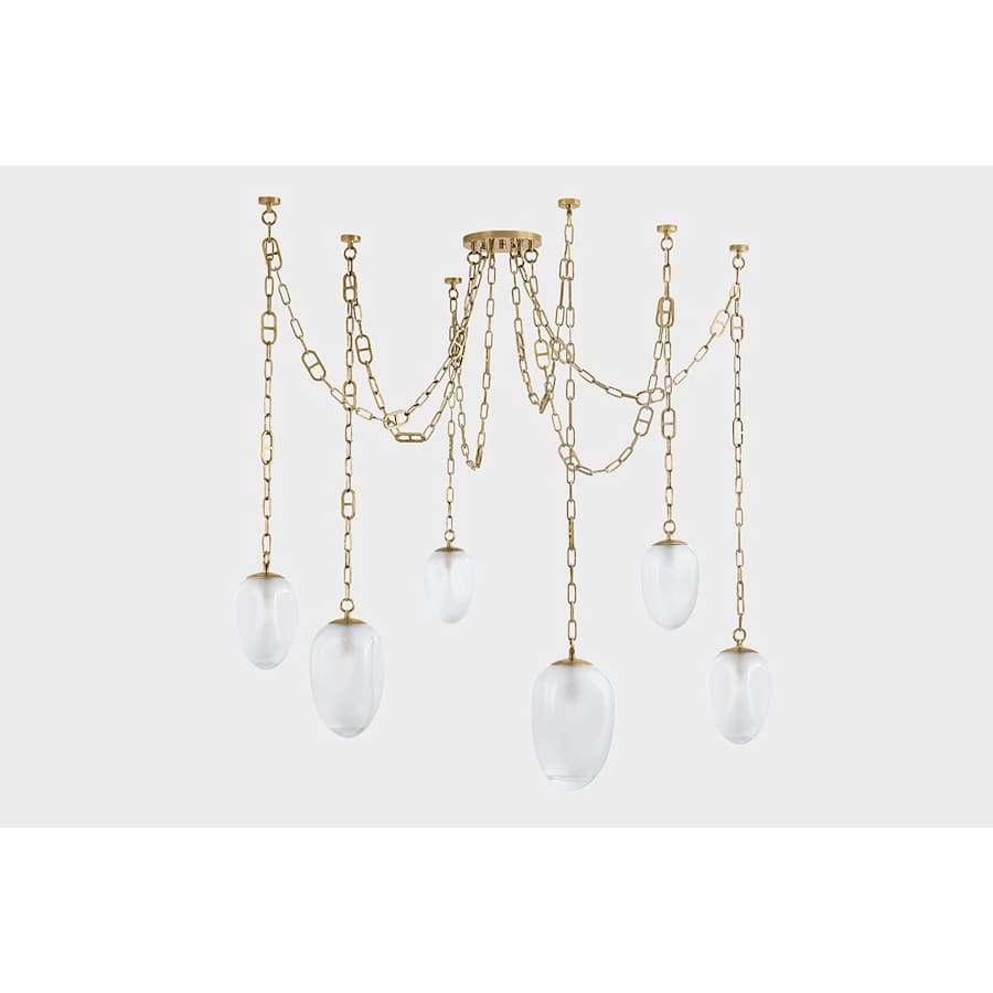 Corbett Lighting Daith 6 Light 61" Wide Multi Light Pendant