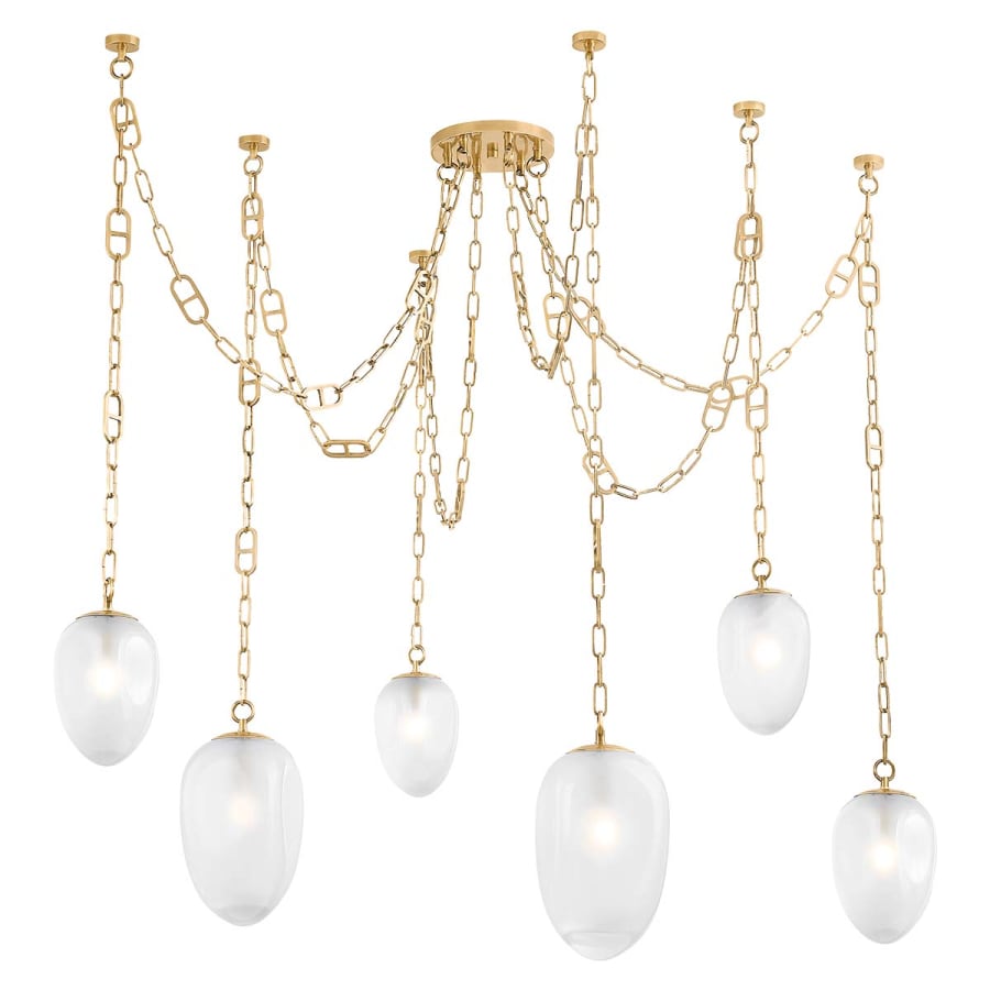 Corbett Lighting Daith 6 Light 61" Wide Multi Light Pendant