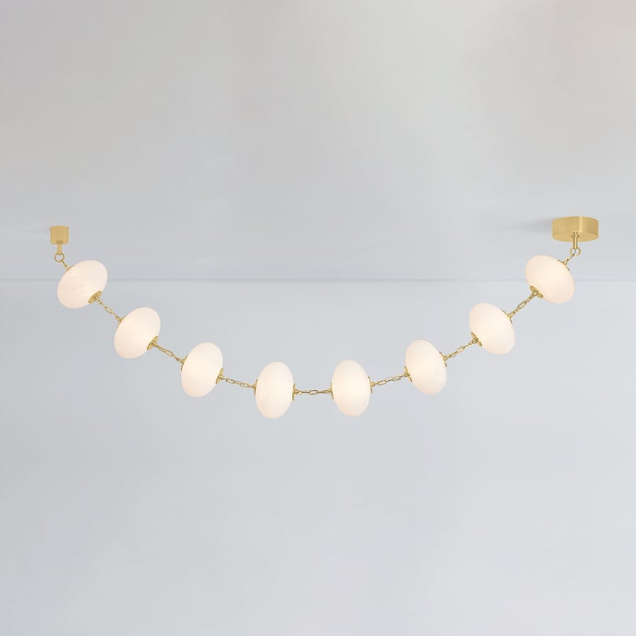 Corbett Lighting Nephele 99" Wide Linear Pendant