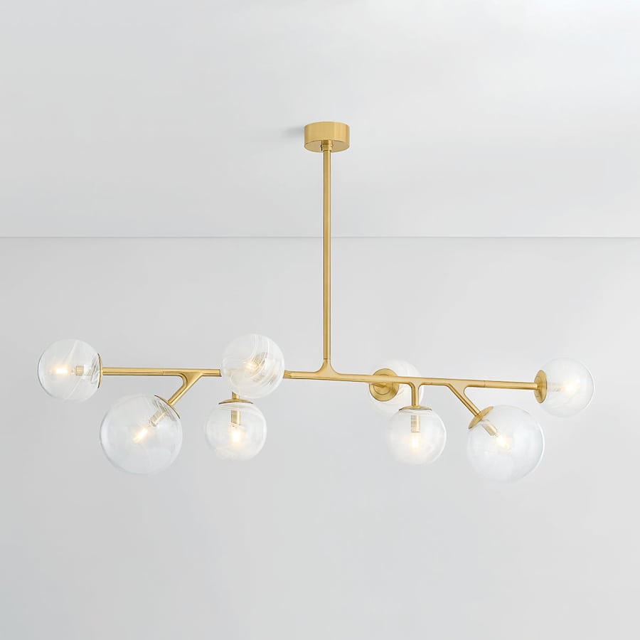 Corbett Lighting Glasgow 8 Light 22" Wide Linear Pendant