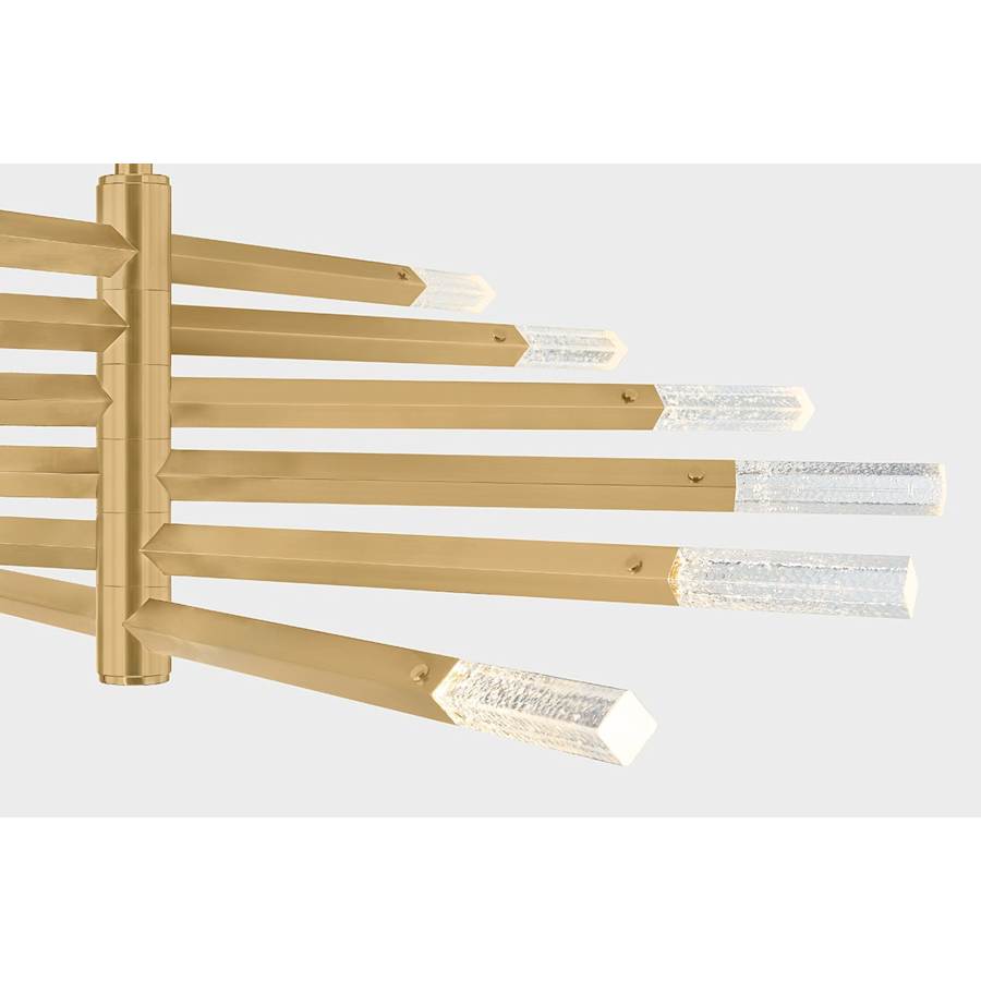 Corbett Lighting Strasbourg 42" Wide LED Abstract Chandelier with Optic Glass Shades