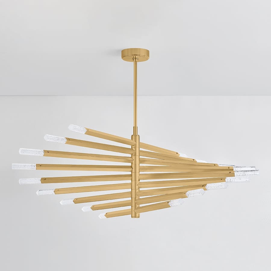 Corbett Lighting Strasbourg 56" Wide LED Abstract Chandelier with Optic Glass Shades