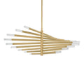 Corbett Lighting Strasbourg 56" Wide LED Abstract Chandelier with Optic Glass Shades