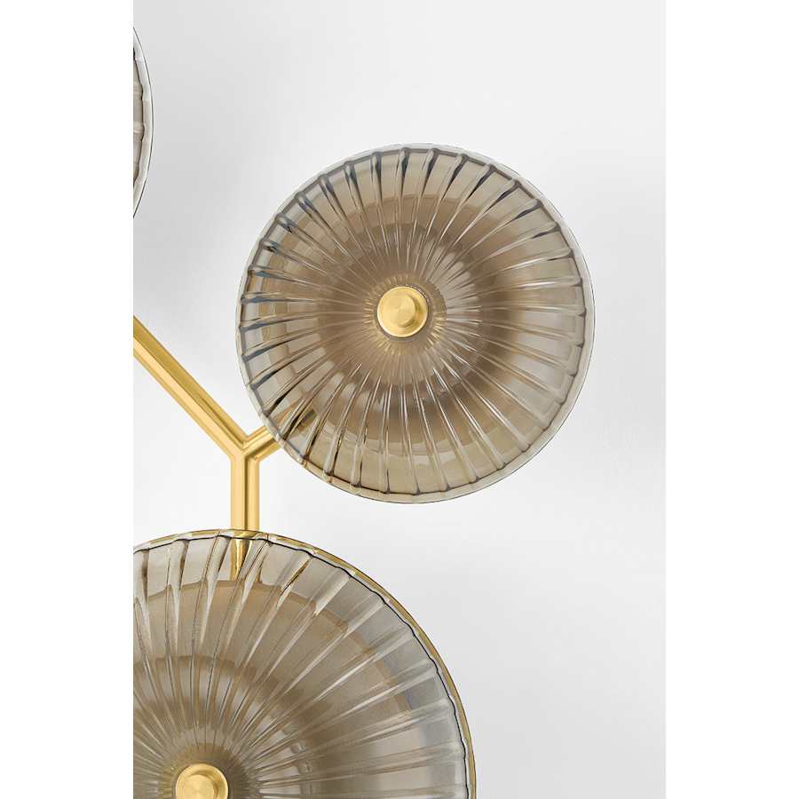 Corbett Lighting Birmingham 40" Tall LED Wall Sconce with Piastra Glass Shades