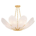 Corbett Lighting Galena 9 Light 34" Wide Pendant with Piastre Glass Shades