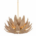 Corbett Lighting Varanasi 14 Light 30" Wide Pendant with Coco Bead Shades