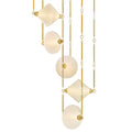 Corbett Lighting Solara 66" Wide LED Multi Light Pendant with Seedy Cloud Glass Shades