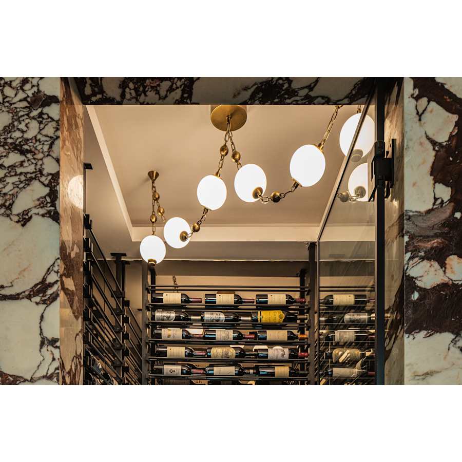Corbett Lighting Corda 26" Wide LED Multi Light Pendant with Matte Cloud Glass Shades