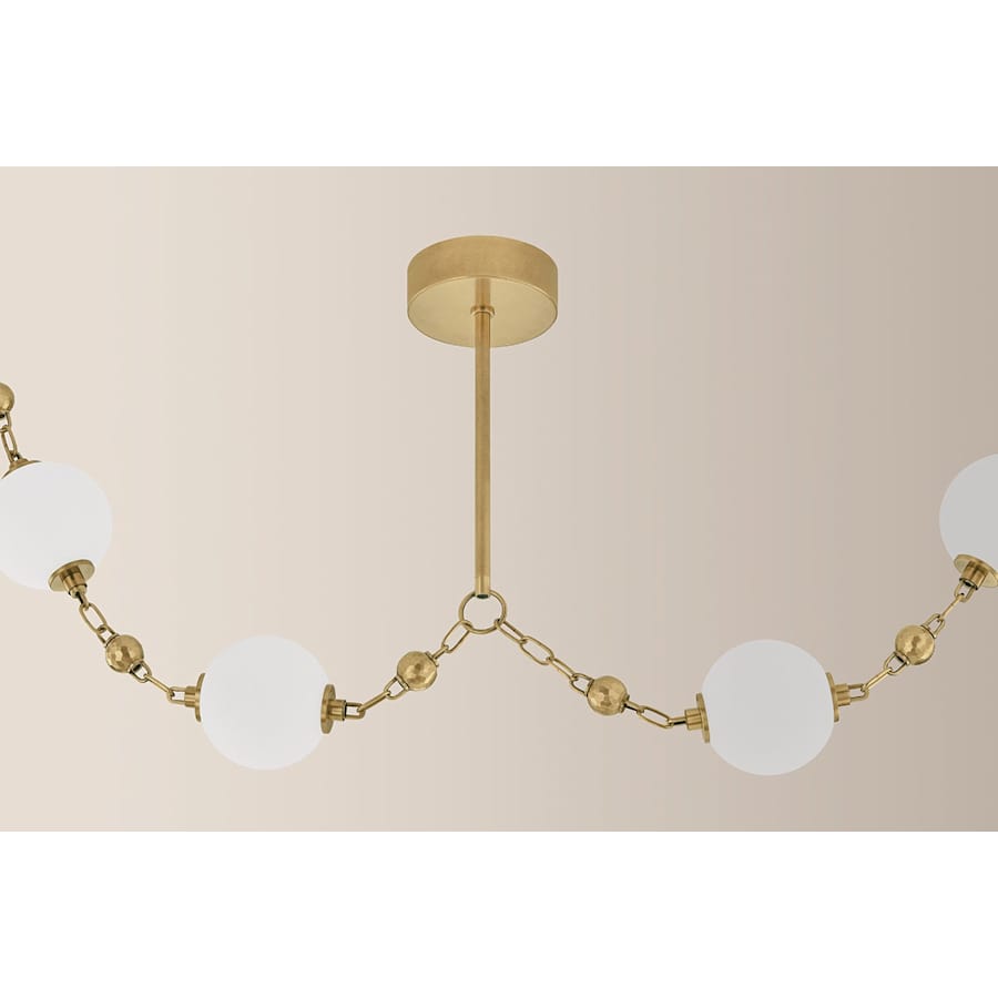 Corbett Lighting Corda 26" Wide LED Multi Light Pendant with Matte Cloud Glass Shades