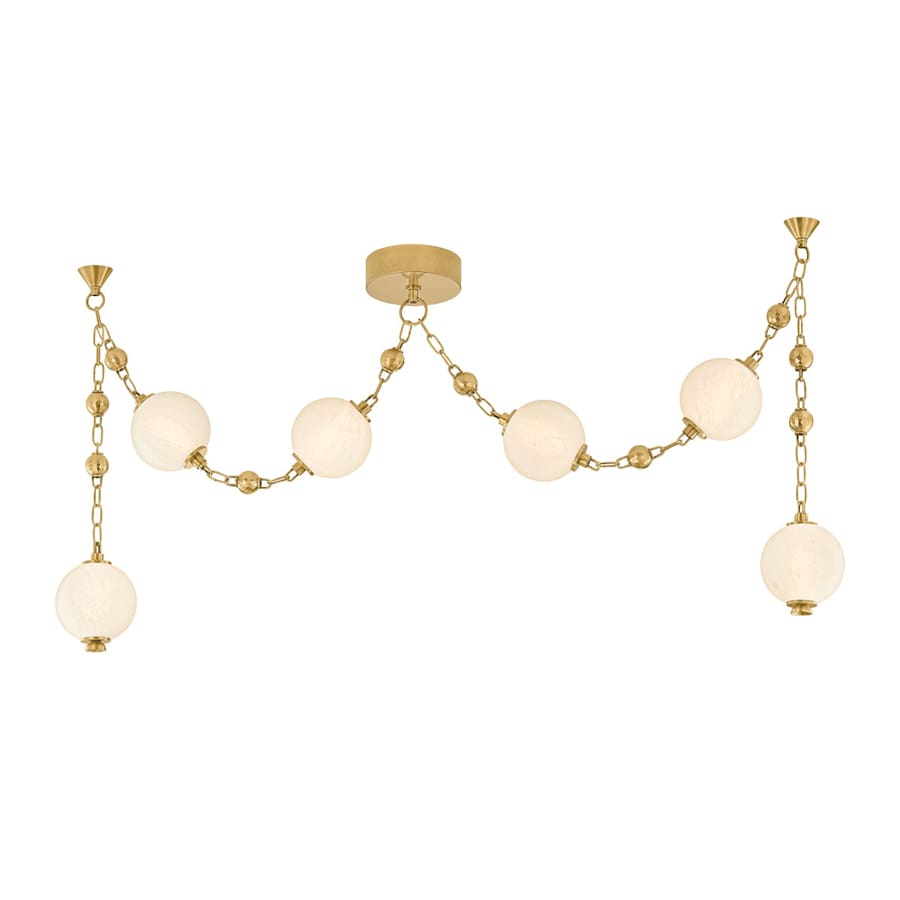 Corbett Lighting Corda 26" Wide LED Multi Light Pendant with Matte Cloud Glass Shades