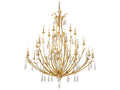 Corbett Lighting Prosecco 24-Light Chandelier in Gold Leaf