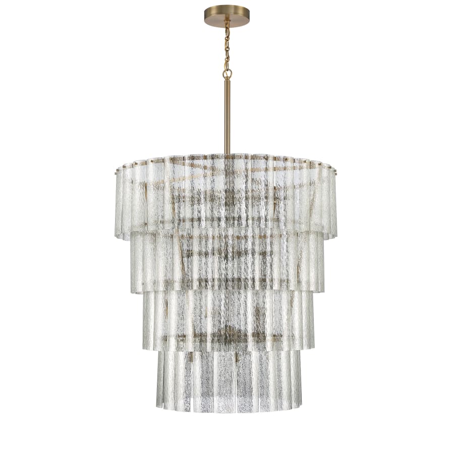 Craftmade Museo 4 Light 48" Wide Waterfall Chandelier with Water Glass Shades