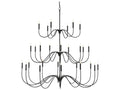 Luxecor Tirrell 27-Light Antique Black Candelabra Chandelier
