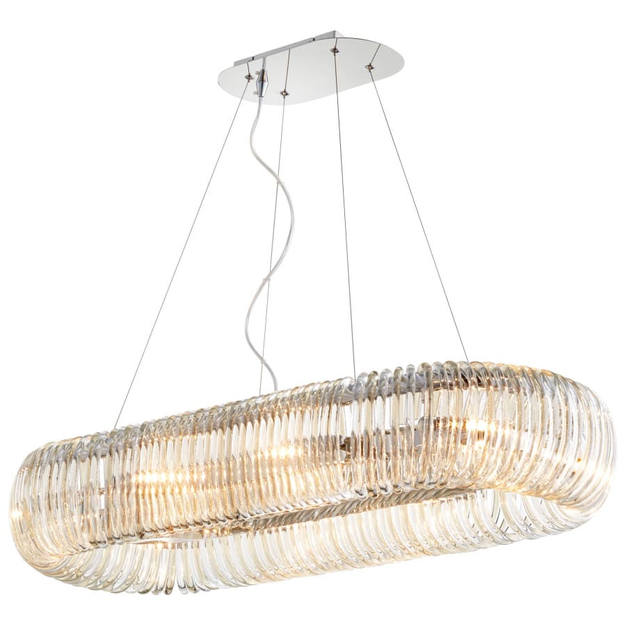 Cyan Design Beaming Around 8 Light 39" Wide Linear Chandelier