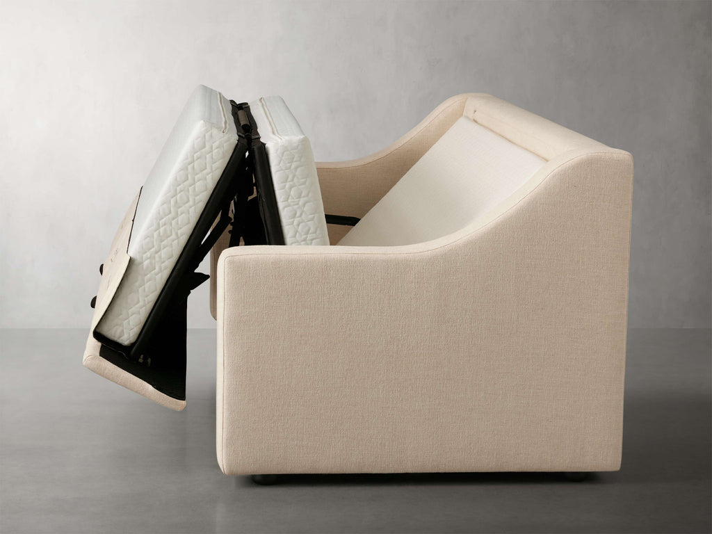 Ashby Luxury King Sleeper Sofa in Wiley Parchment