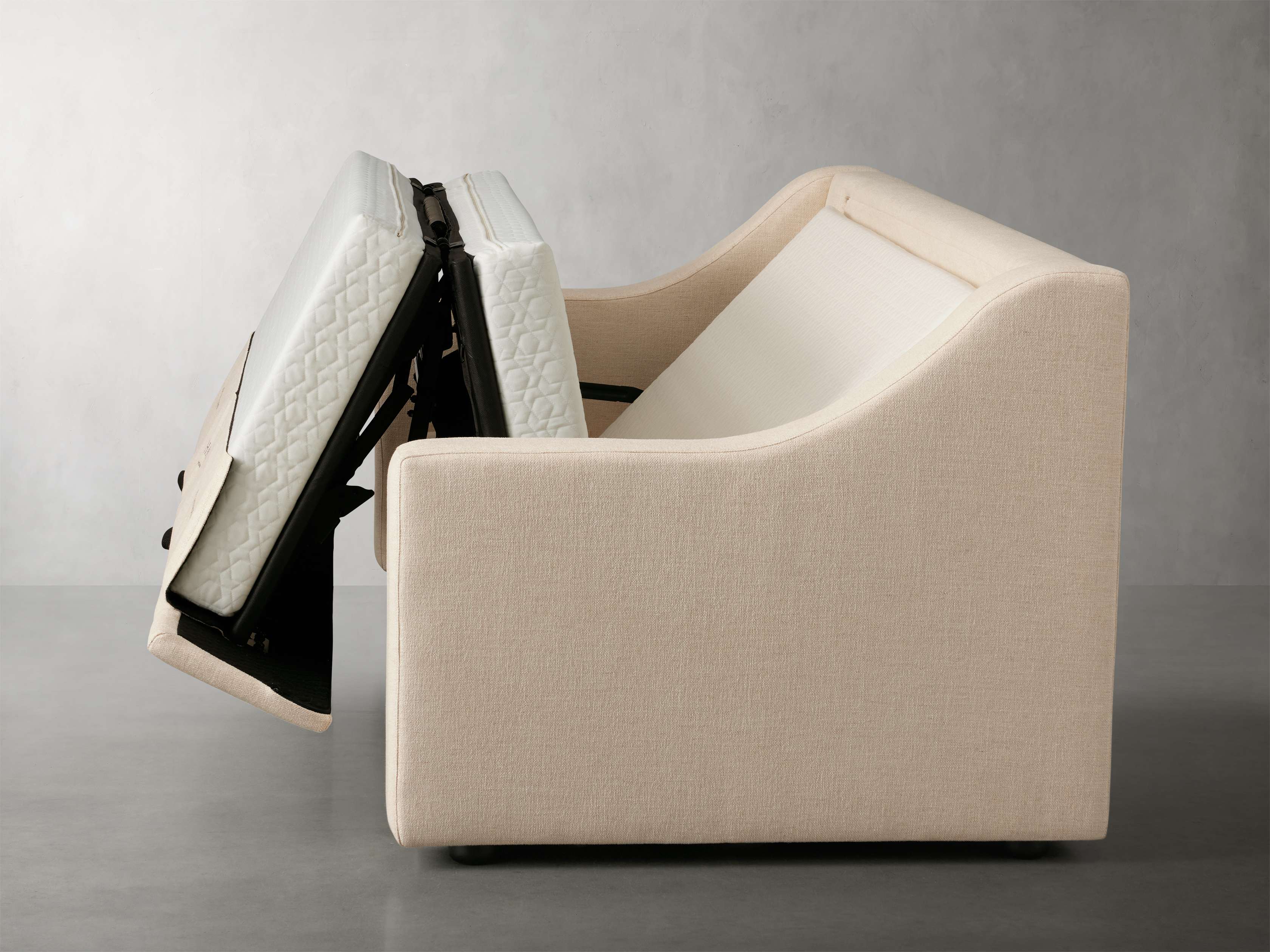 Ashby Luxury King Sleeper Sofa in Wiley Parchment