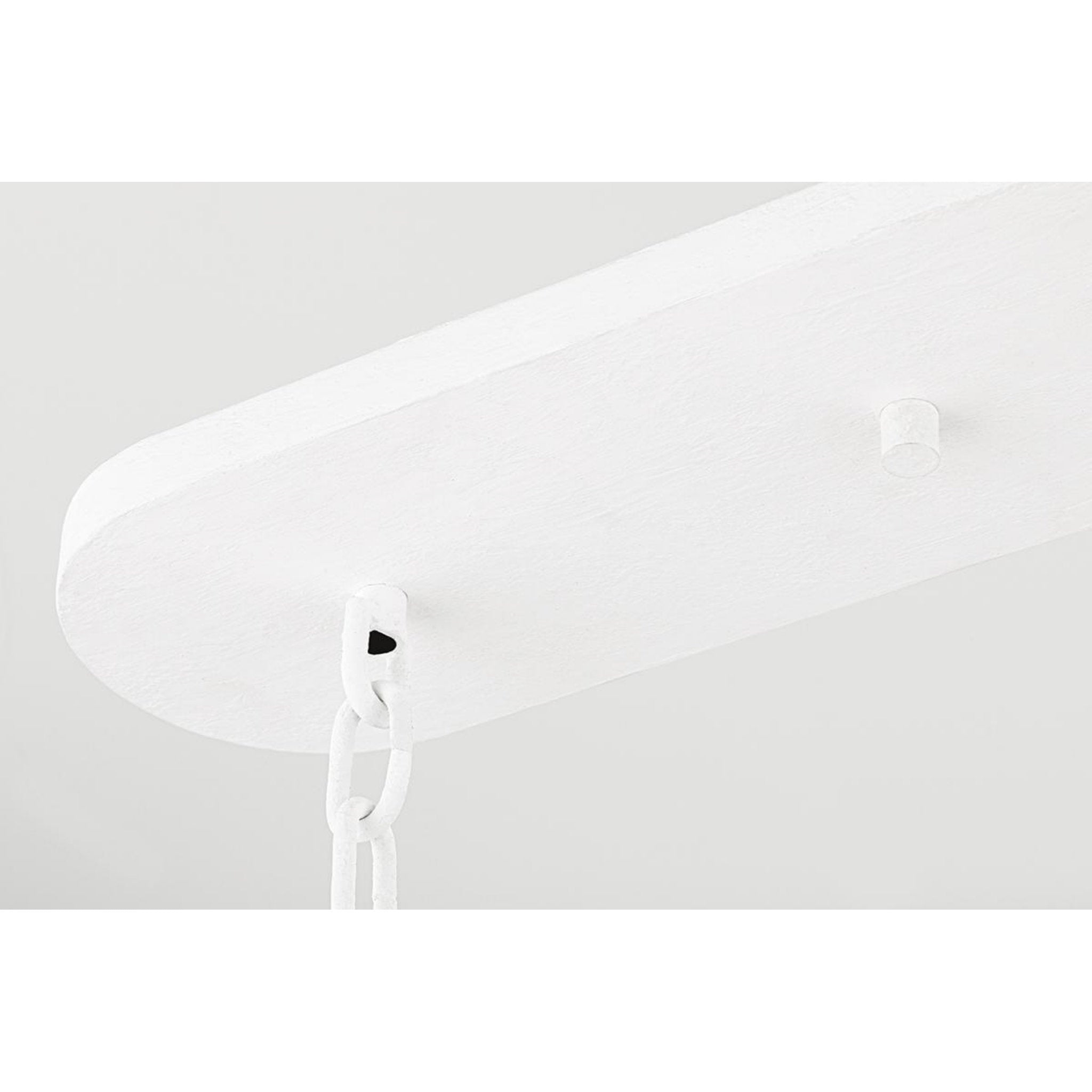 Torch 8-Light Chandelier in White Plaster 48L x 48W x 30.5H