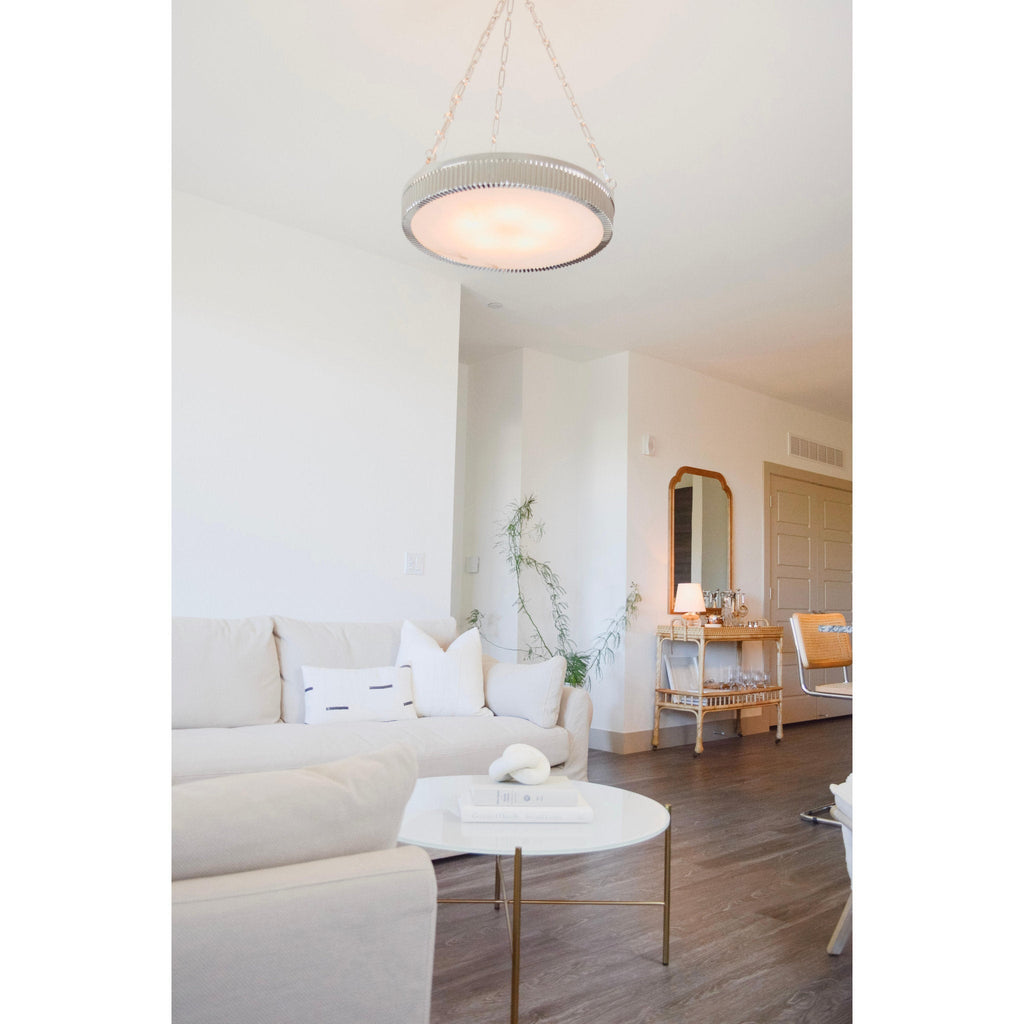 Lynden 5-Light Chandelier in Polished Nickel 22L x 22W x 8.25H