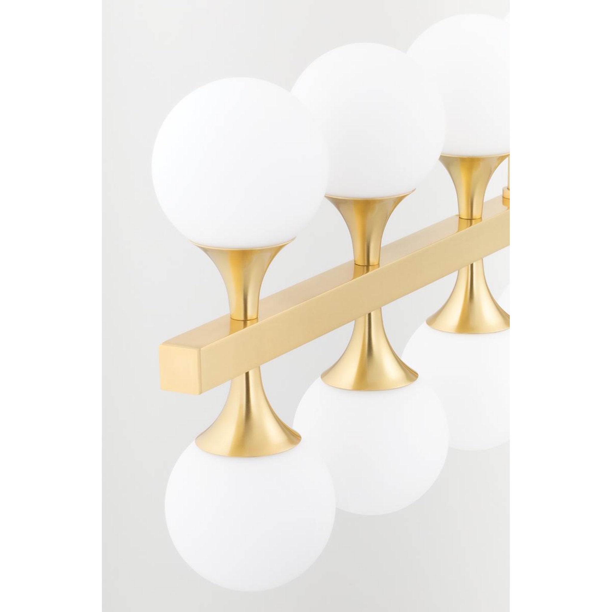 Astoria 16-Light Chandelier in Aged Brass 27L x 27W x 13.5H