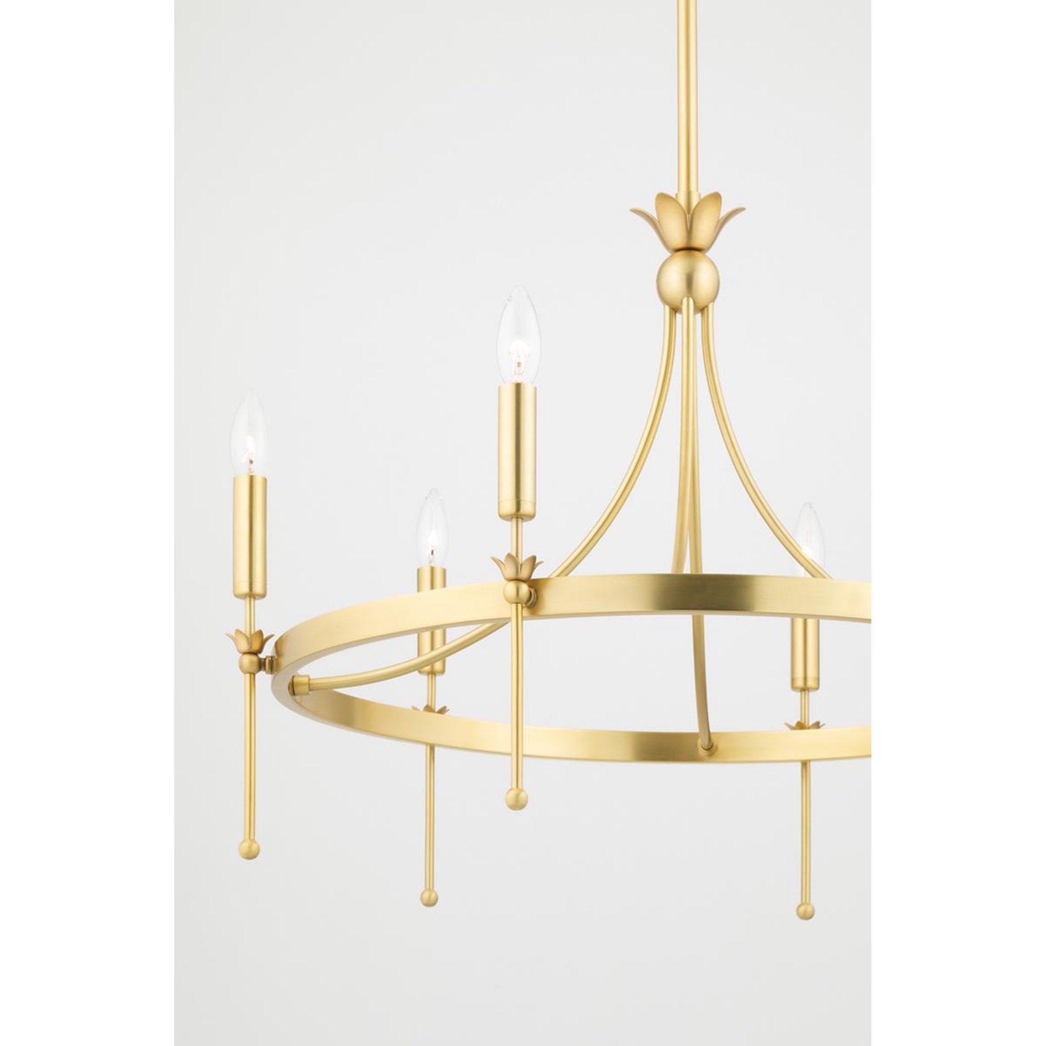 Gates 8-Light Chandelier in Aged Brass 38.5L x 38.5W x 25H