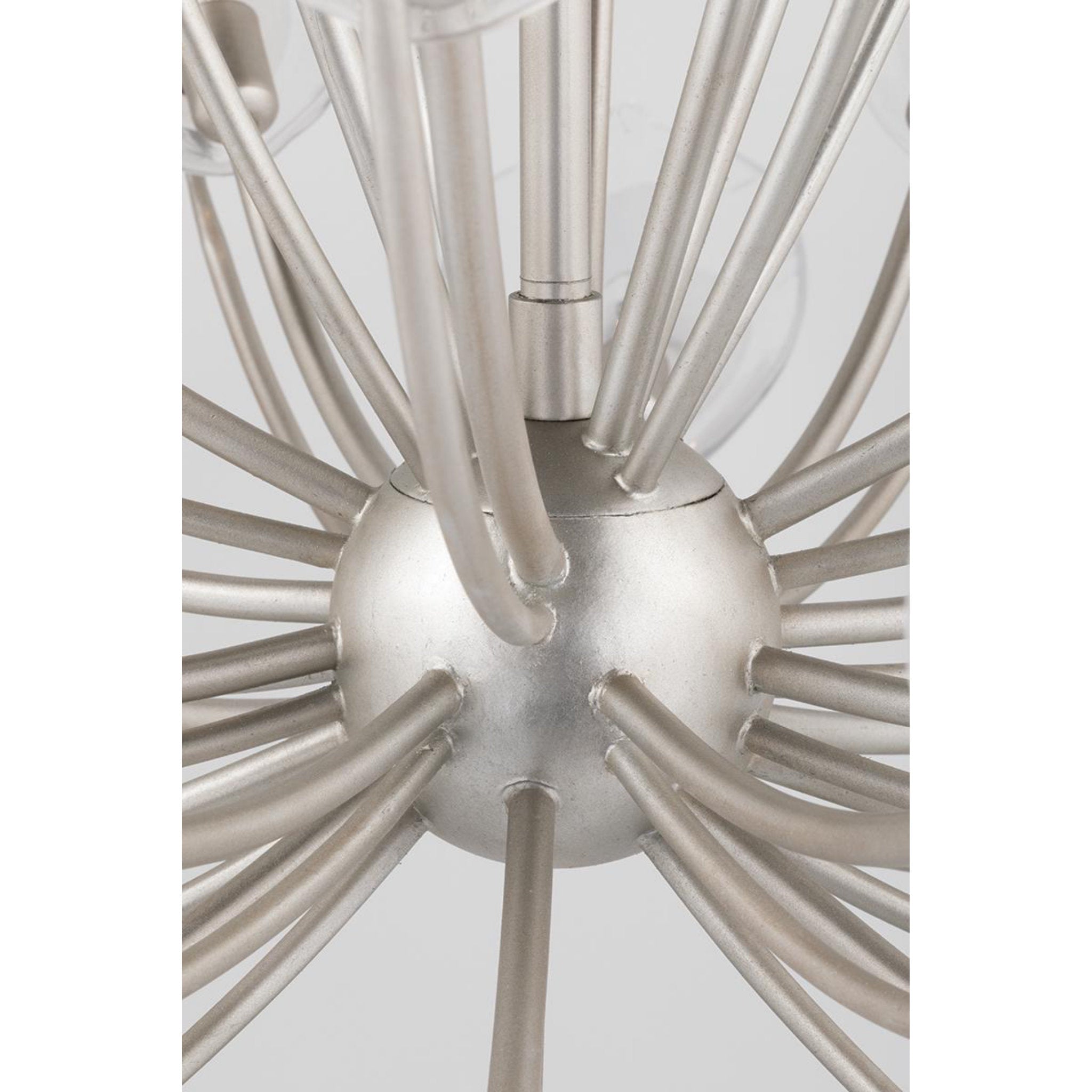 Blossom 24-Light Chandelier in Silver Leaf 55L x 55W x 37H