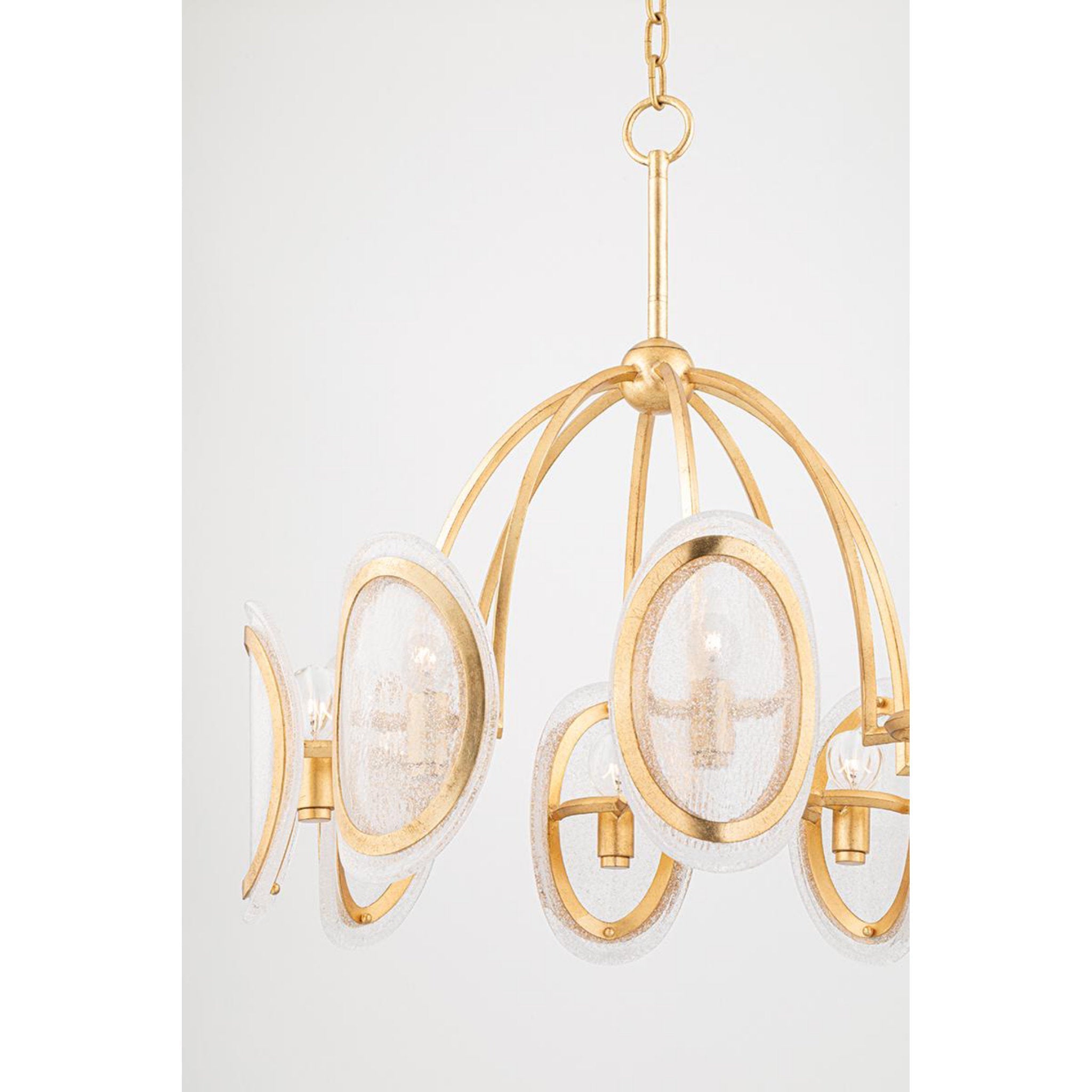 Danes 12-Light Chandelier in Vintage Gold Leaf 34L x 34W x 33H