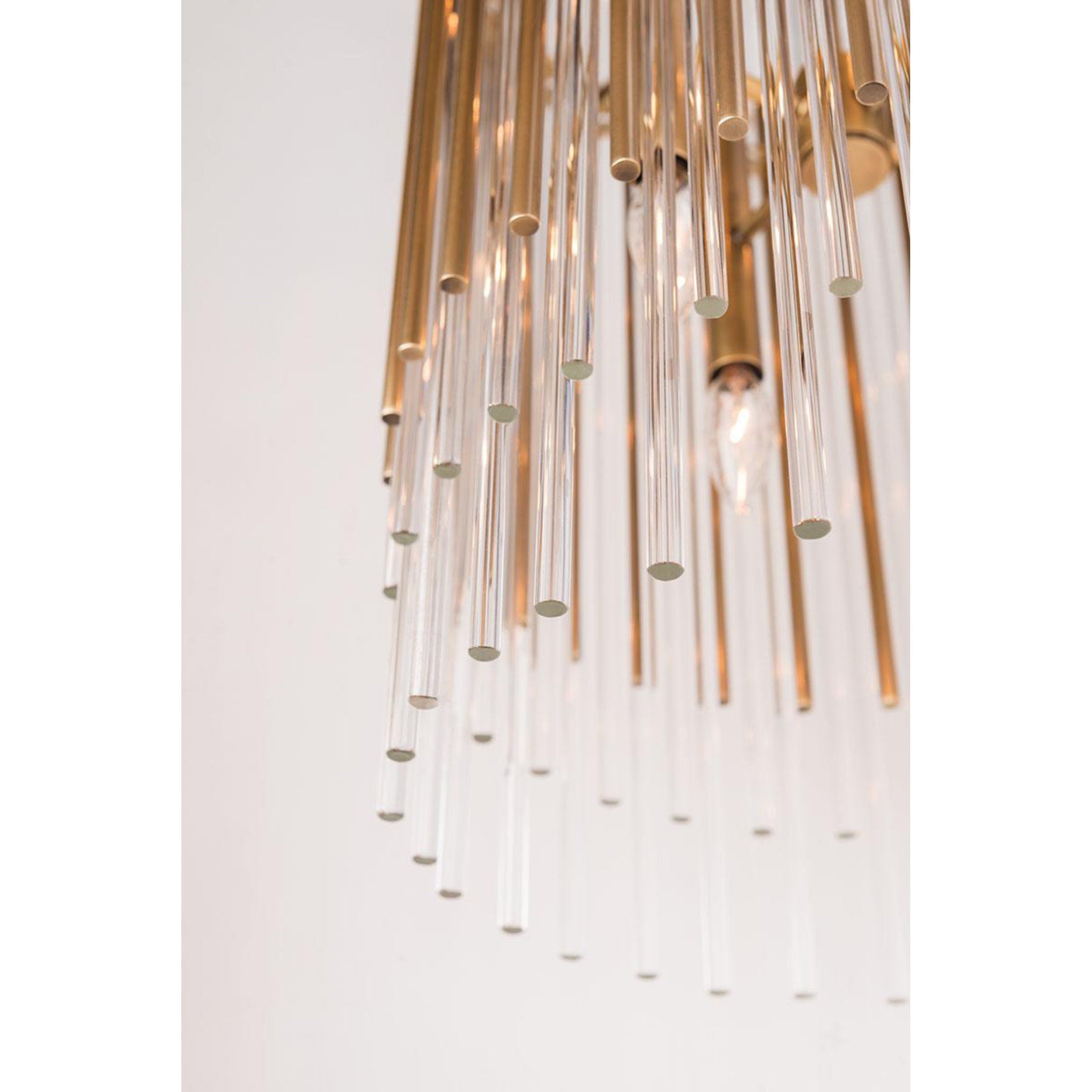 Wallis 10-Light Chandelier in Aged Brass 20.75L x 20.75W x 30.75H