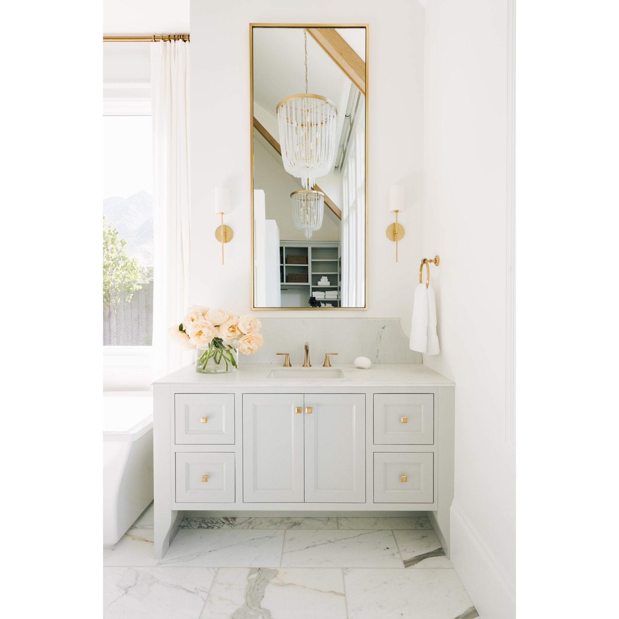 Royalton 12-Light Chandelier in Aged Brass 26L x 26W x 37.5H