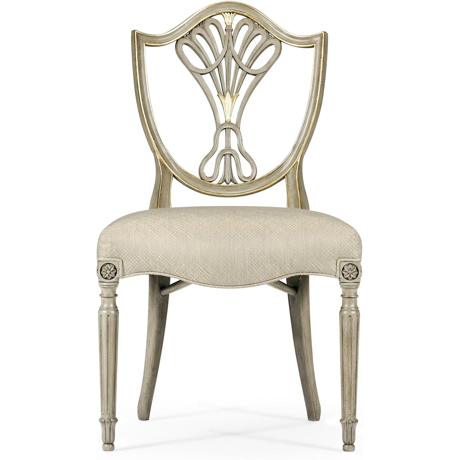 Jonathan Charles Buckingham Gilded Dining Side Chair (495819-SC-PBG-F200) - Set of 2