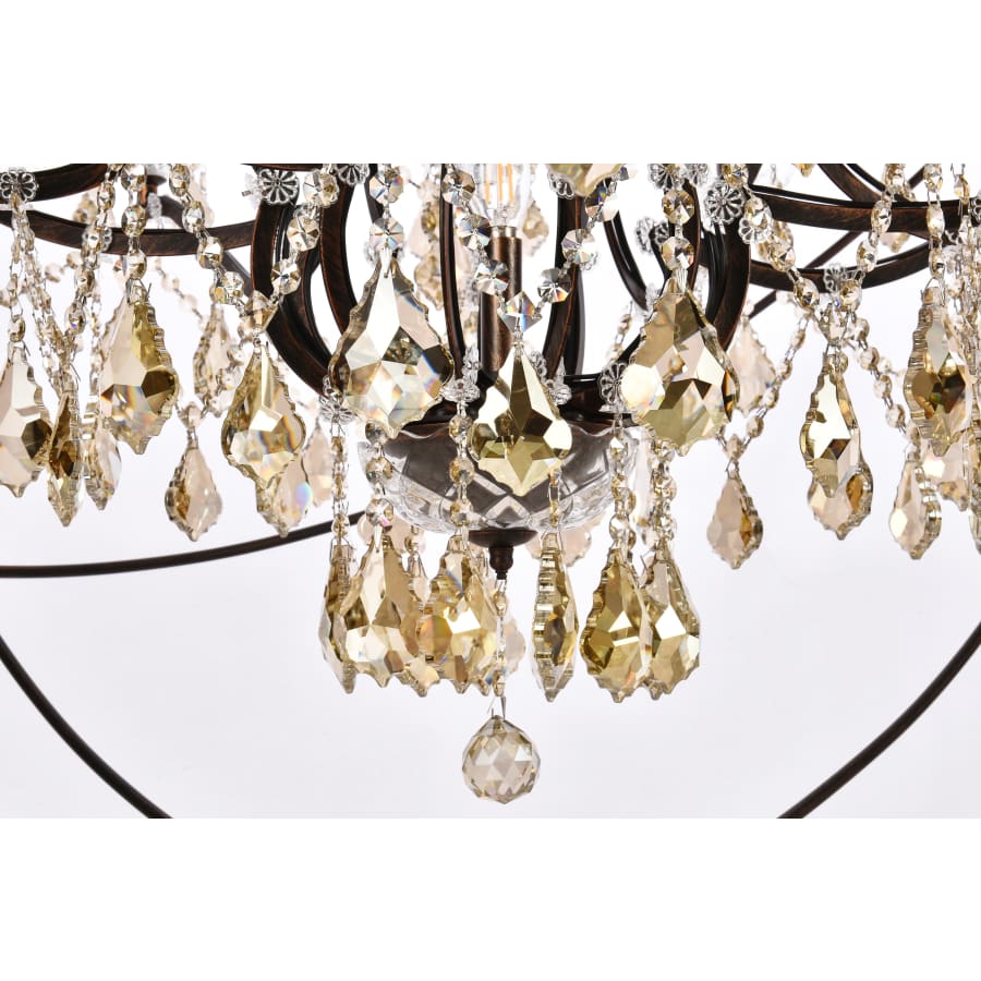 Elegant Lighting Geneva 25 Light 60" Wide Crystal Chandelier with Clear Royal Cut Crystals