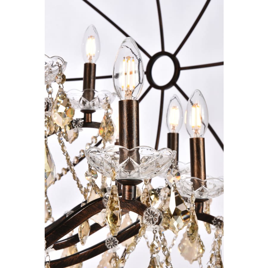 Elegant Lighting Geneva 25 Light 60" Wide Crystal Chandelier with Clear Royal Cut Crystals