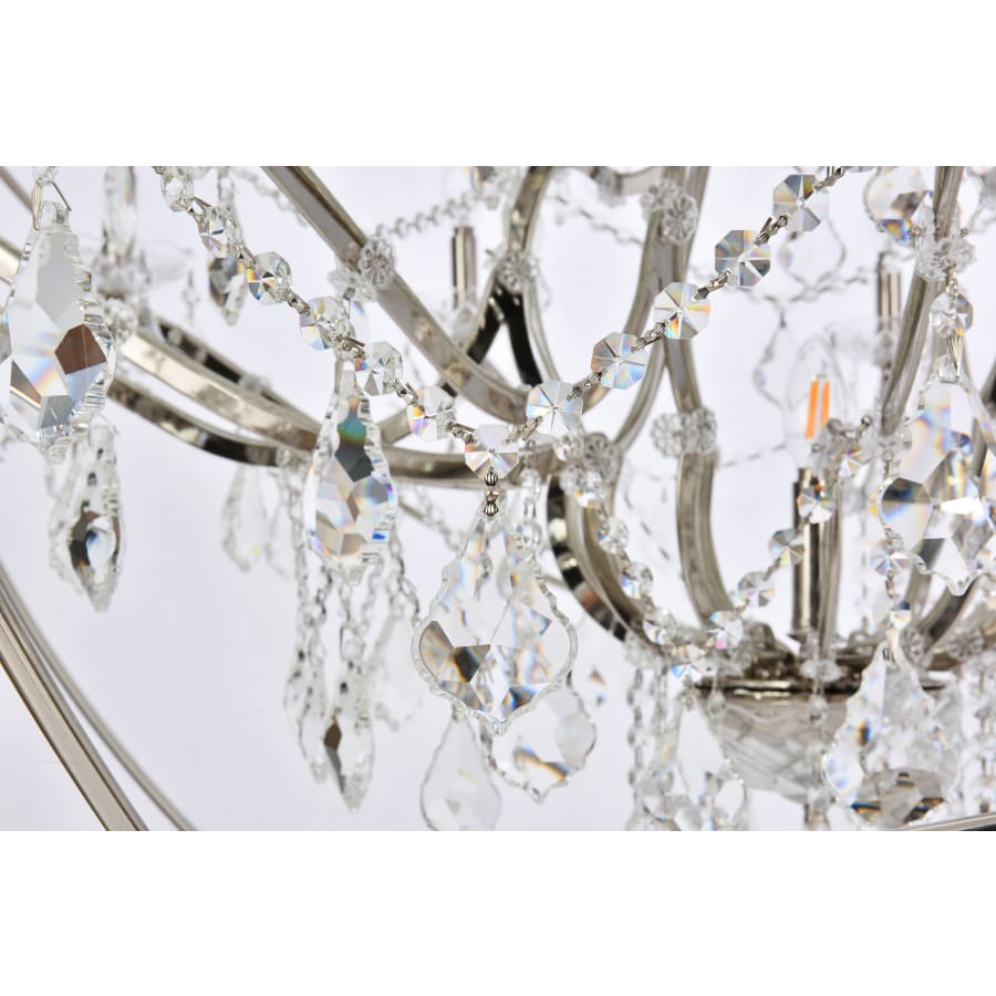 Elegant Lighting Geneva 25 Light 60" Wide Crystal Chandelier with Clear Royal Cut Crystals