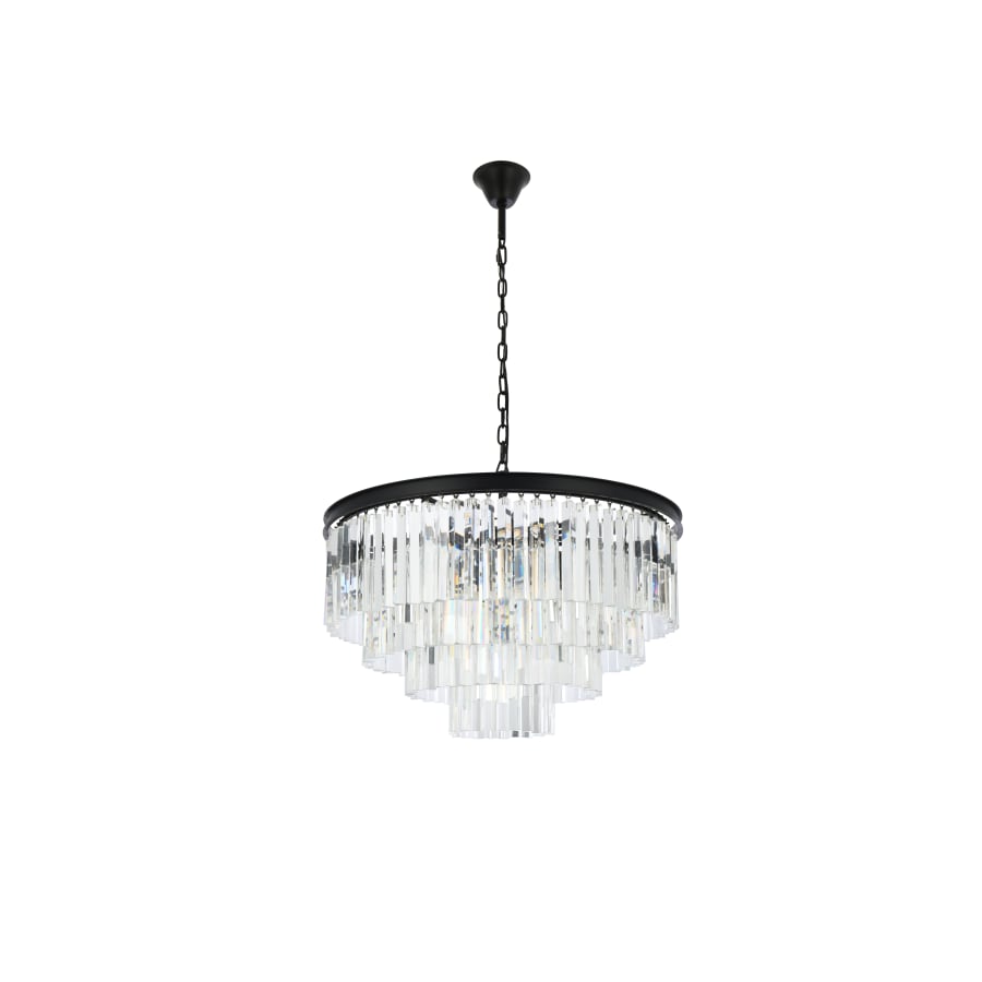 Elegant Lighting Sydney 17 Light 32" Wide Crystal Chandelier with Clear Royal Cut Crystals
