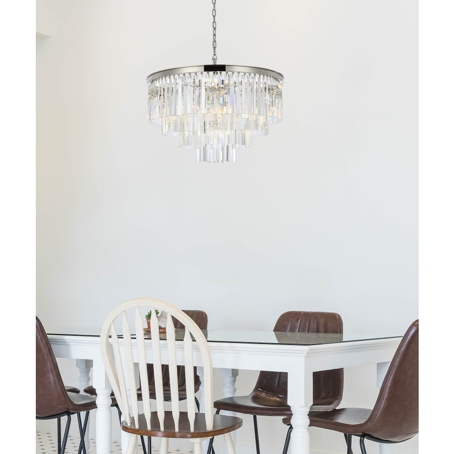 Elegant Lighting Sydney 17 Light 32" Wide Crystal Chandelier with Clear Royal Cut Crystals