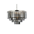 Elegant Lighting Sydney 17 Light 32" Wide Crystal Chandelier with Silver Shade Royal Cut Crystals