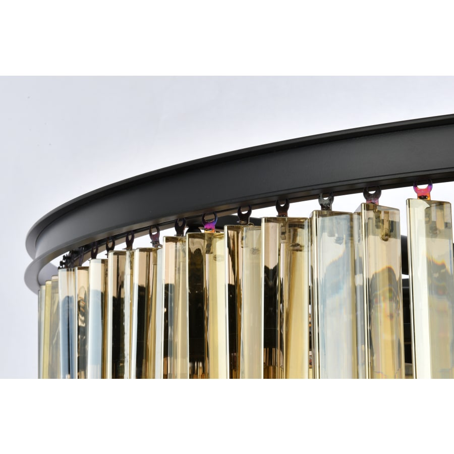 Elegant Lighting Sydney 33 Light 44" Wide Crystal Chandelier with Golden Teak Royal Cut Crystals