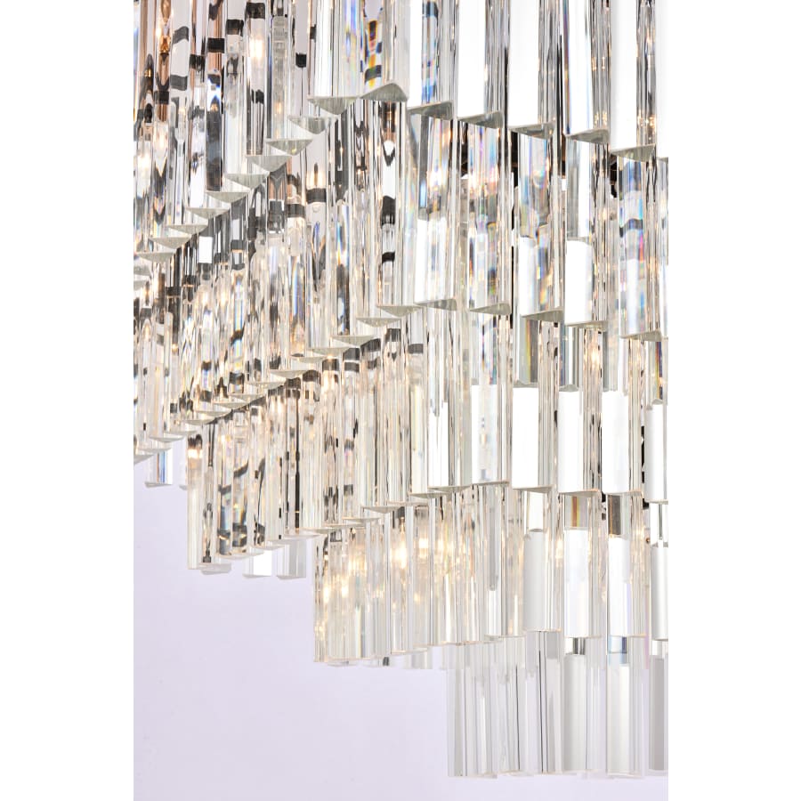 Elegant Lighting Sydney 21 Light 34" Wide Crystal Waterfall Chandelier