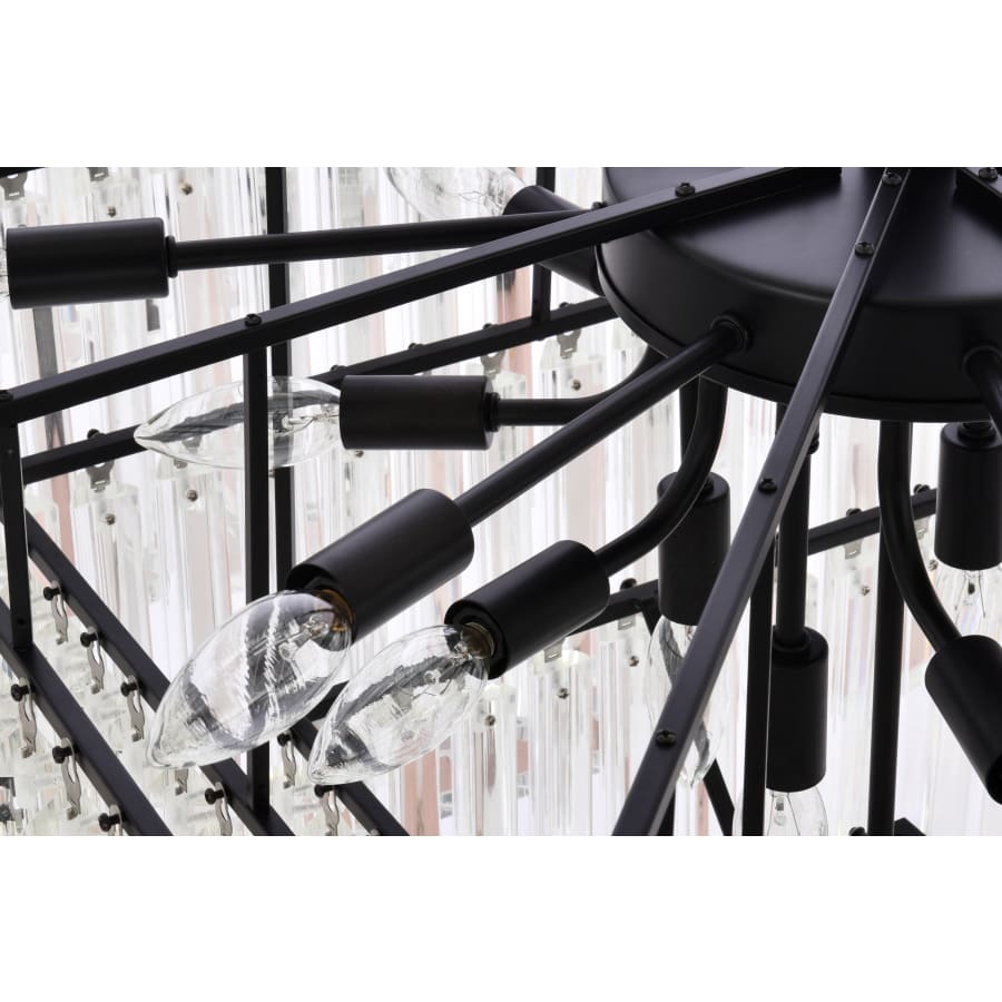Elegant Lighting Sydney 21 Light 34" Wide Crystal Waterfall Chandelier