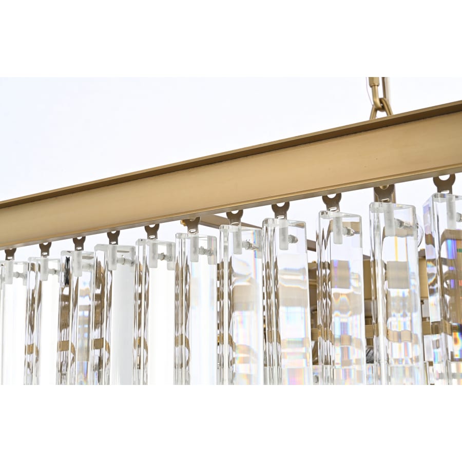 Elegant Lighting Sydney 21 Light 34" Wide Crystal Waterfall Chandelier