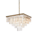 Elegant Lighting Sydney 21 Light 34" Wide Crystal Waterfall Chandelier