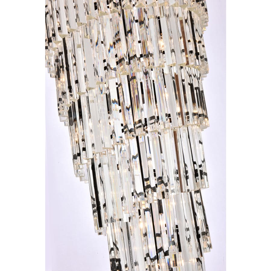 Elegant Lighting Sydney 35 Light 30" Wide Crystal Waterfall Chandelier
