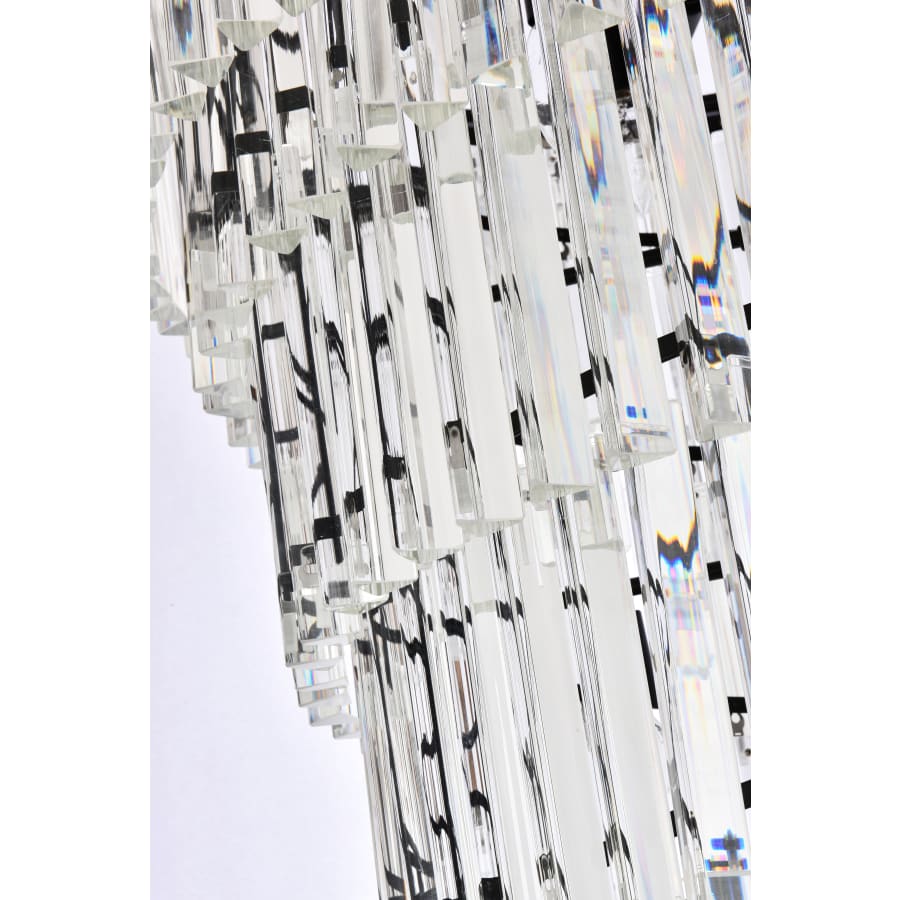 Elegant Lighting Sydney 35 Light 30" Wide Crystal Waterfall Chandelier
